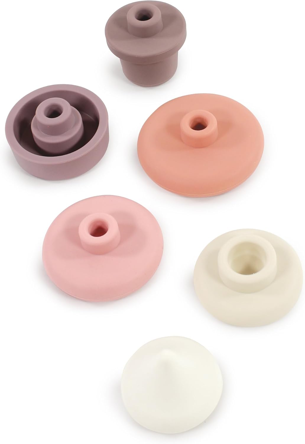 Hudson Baby Silicone Stacking Toy, Rocket, One Size
