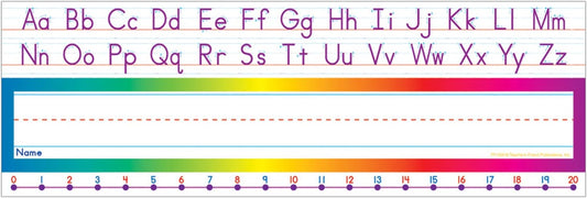 Scholastic Alphabet-Number Line (Standard) Name Plates (TF1528)