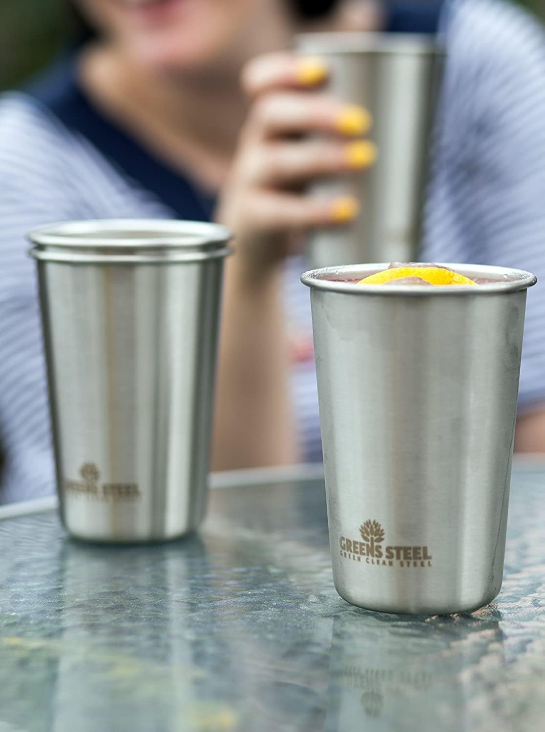 10oz Kids Cups – Stainless Steel Cups for Home, Party, Camping & Outdoor Activities – BPA Free, Unbreakable, Premium Stackable Metal Drinking Glasses for Children (4-Pack)