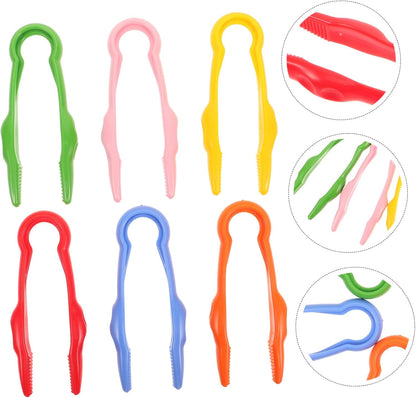 6Pcs Plastic Tweezers for Fine Motor Skills Development Grasping Tools for Outdoor Exploration and Imaginative Play Enhance Hand Eye Coordination and Creativity