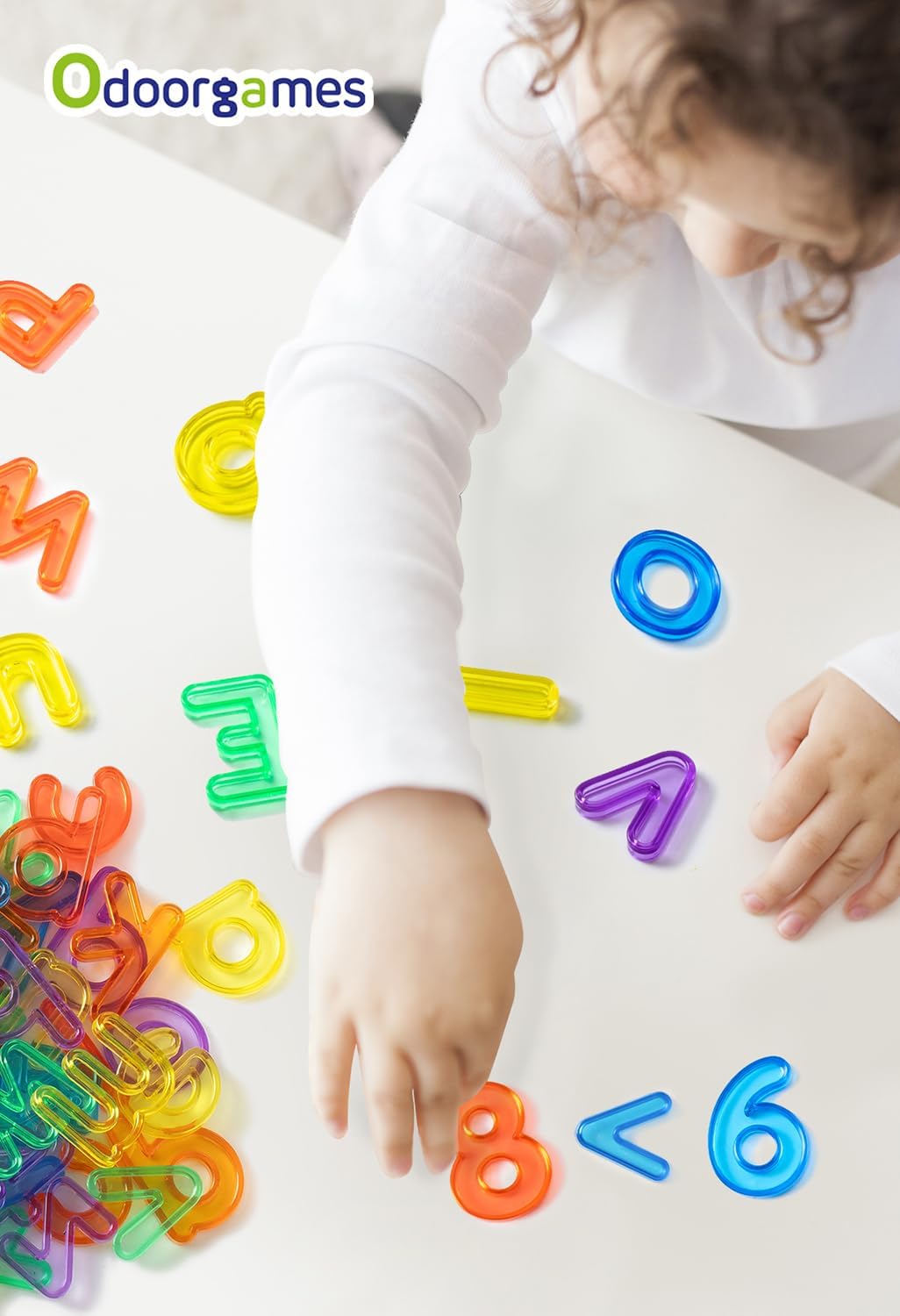78 Pcs Translucent Lowercase Letters - Plastic Alphabet Letters - Light Table Play and Early Learning Manipulatives