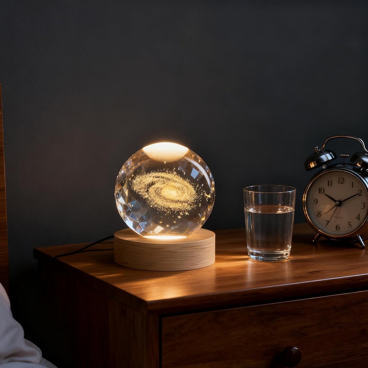 3D Solar System Crystal Ball, 2.4in Universe Gifts Decorative Quartz Glass Ball, Space Laser Engraved Model Astronomy Decor, Physics Display Sculpture Home Decor Crafts for Friends Mom Women Boys