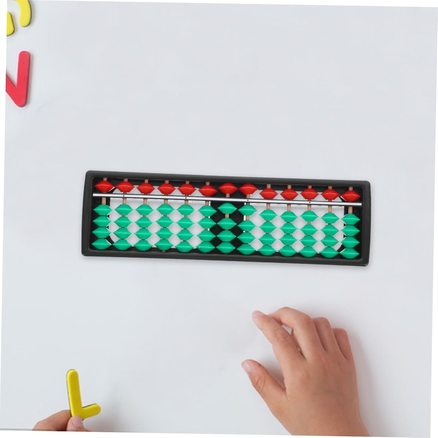Toddmomy 2pcs Plastic Abacus for Boys and Girls Rod Educational Math Tool for Early Learning and Brain Development for Home and School Use