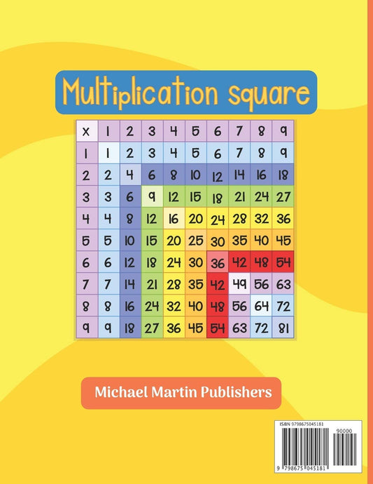 Multiplication Workbook One Digit: 105 Basic Multiplication Worksheets with Math Table For Kids 5-7 Years