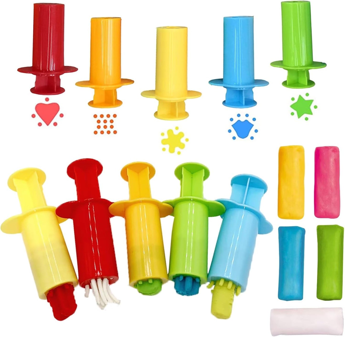 Unleash Creativity with 6 Unique Dino Molds Dough Toys Dough Accessories Set.Ideal as a Gift for Kids Aged 3-4-8 Years