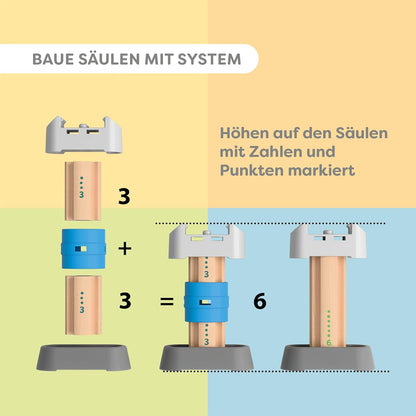 HABA Kullerbü Step-by-Step Marble Run - Clever Click System for Stable Fun - Marble Run from 12 Months - Can be Combined with All Kullerbü Tracks - 2012252001
