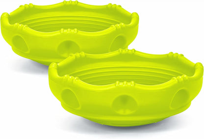 Simplay3 Two Sided Rock Around Wobble Disk and Climbing Dome for Toddlers and Kids - Rocking and Climbing - Indoor/Outdoor - Yellow/Green, Made in USA (1 Pack)