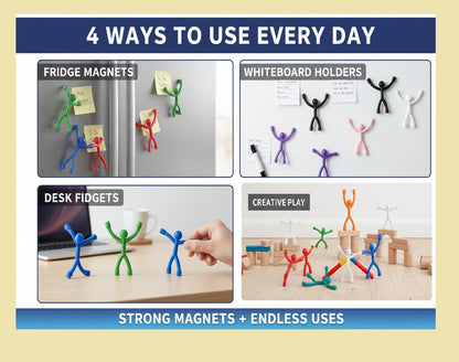 MAGMEN Magnetic Fidget Toys 10PC Opaque Set, STEM Magnetic Building Figures for Kids, Sensory Toys for ADHD Autism, Stocking Stuffers, Travel Toys, Desk Toys for Adults, Easter Basket Stuffers