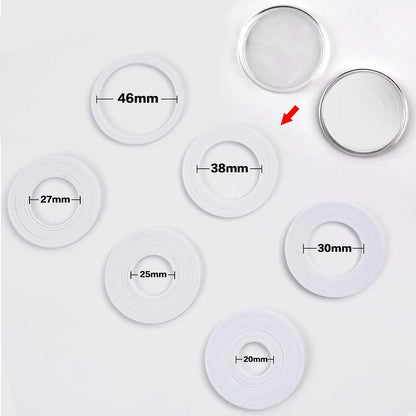 PAIYULE 96 Pieces 46mm Coin Capsules, with Foam Gasket and Plastic Storage Organizer Box, 6 Sizes (20/25/27/30/38/46mm) Coins Collector Case Holder for Coin Collection Supplies(Black)