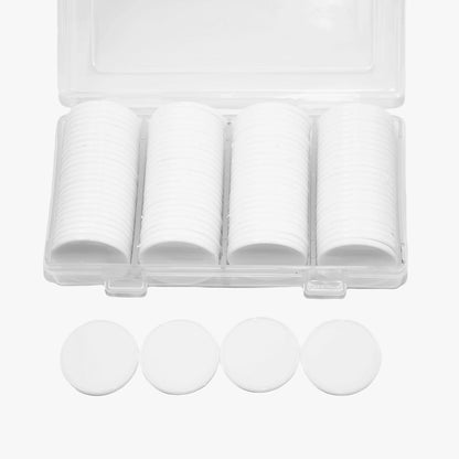 Smartdealspro Set of 100 1 Inch Opaque Plastic Learning Counters Mini Poker Chips Game Tokens with Storage Box (Pink)