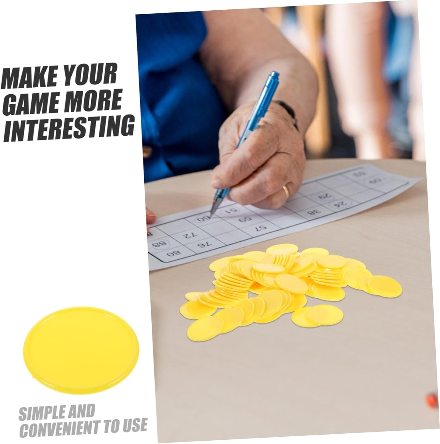 Kisangel Colorful Disc Teaching Chip Educational Board Games Math Teaching Aid Party Game Marker Learning Game