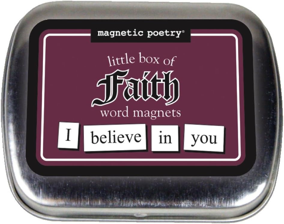 Magnetic Poetry - Little Box of Happiness Kit - Words for Refrigerator - Write Poems and Letters on The Fridge - Made in The USA