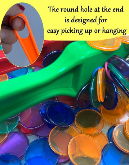 Rainbow Magnetic Bingo Wands Educational Learning Kits Use for Sewing, Science Experiments, Bingo, and Magnetic Concepts,Classrooms, Sensory Bins