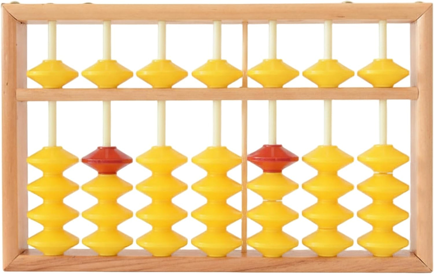 Abacus, Wooden Abacus for Kids Math, 7 Rods Classroom Abaco with Non-Slip Beads & Hanging Rope, Teacher's Large for Elementary School