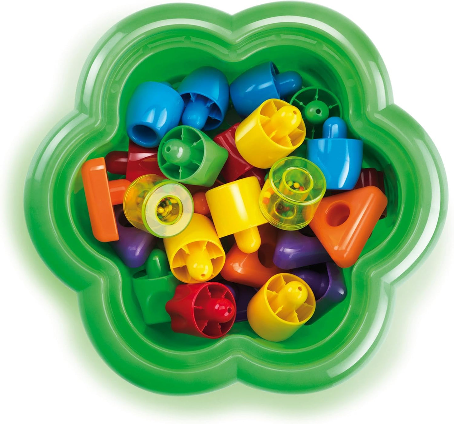 Geokid Daisy Maxi - 21 Piece Beginning Stacking & Sorting Pegboard for Ages 1 and Up (Made in Italy)