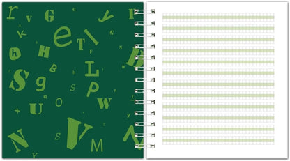 Channie’s Handwriting Improvement Spiral Notebook, Stylish Visual Writing & Printing Aid for Elementary School Students and Special Needs Kids & Teens, 120 Pages, Thick Paper, Size 10.5" x 9.5"