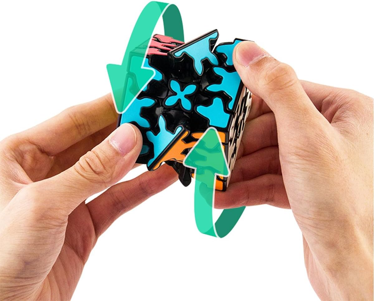 Gear 3x3x3 Speed Cube with Three-Dimensional Gear Structure