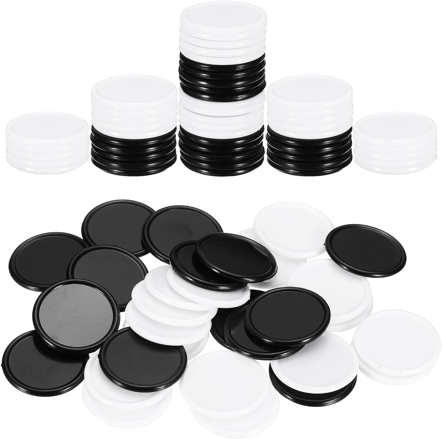 uxcell 100Pcs 0.8 Inch Plastic Poker Chips, Mini Bingo Chips Learning Counters Counting Counters Disks Markers Opaque Game Tokens for Game Play Math Counting, Yellow