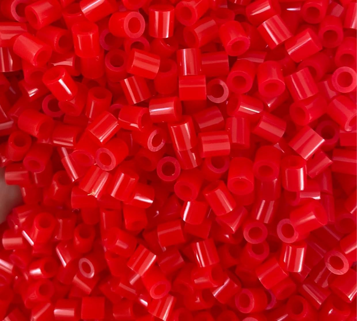 OEEKOI 5500Pcs Fuse Beads - 5mm Bulk Melting Beads for Crafts, Ideal for Christmas Birthday Gifts,Clear