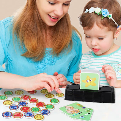 Matching Letter Game for Preschooler Age 3+ - Self-Correcting Word Puzzles Boost Spelling, Reading, Alphabet & Word Recognition - Early Education Toy Includes 30 Flash Cards & 26 Letters