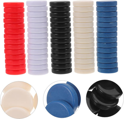 75Pcs Blank Game Chip Counting Markers for Teaching Aid Smooth Edges Safe Material for Games and Math Learning