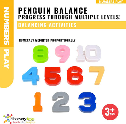 Discovery Toys Penguin Balance | Kindergarten Balance Math Game | Balance Counting Toys | Learning Stem Montessori Toys Educational w/Penguin Scale, Cards, Balancing Numbers for Kids