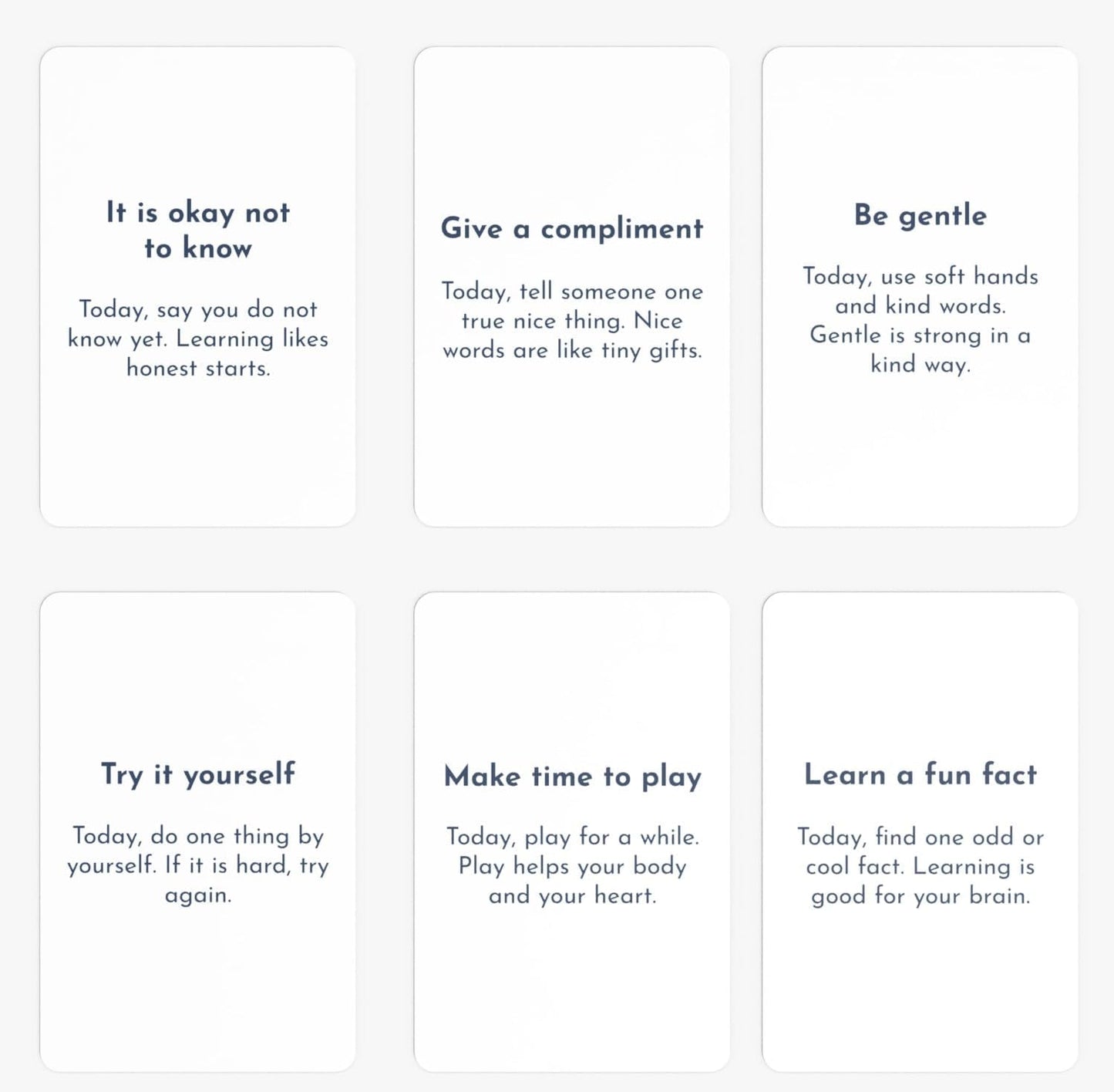 Intention Cards, Choose Your Edition | 80 Daily Prompts for Clarity & Focus (Kids edition)