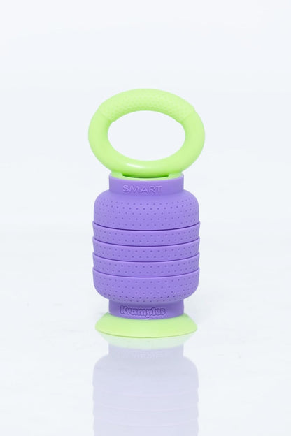 KRUMPLES Plungy Blue Sensory Suction Toy for Ages 10M+ | BPA-Free Silicone Fidget | Promotes Fine Motor Skills | Dishwasher Safe | Ideal Baby and Toddler Gift | Fun for All Ages