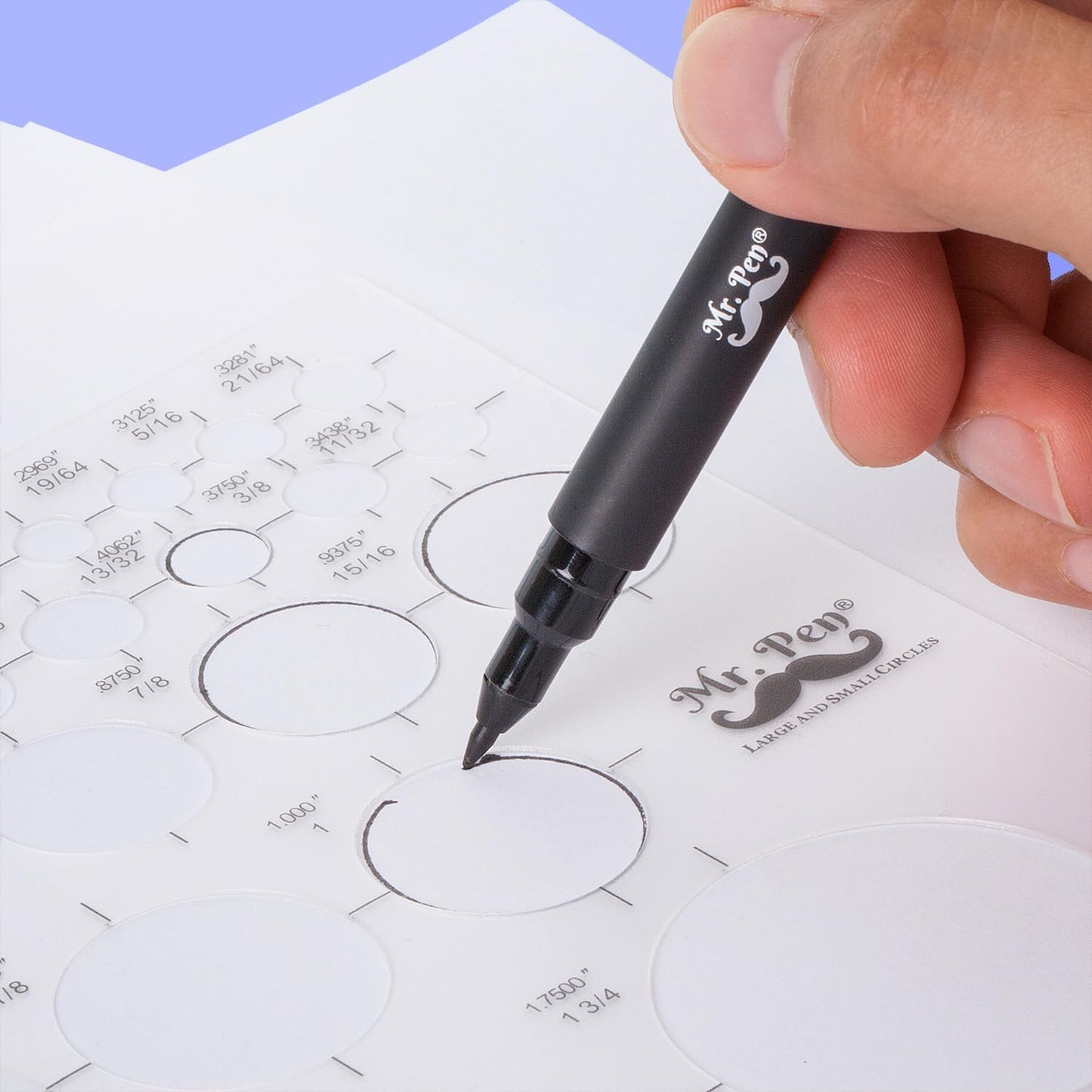 Mr. Pen Circle Templates - Large & Small Sizes, Circle Stencil & Ruler for Drafting & Drawing
