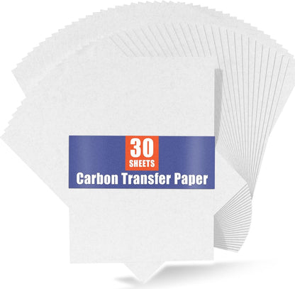 Carbon Paper for Tracing Graphite Transfer-Paper - PSLER 30 Pcs Black Graphite Paper for Tracing Drawing Patterns on Wood Projects Canvas Fabric Artist Lettering Sketch Drawing A4 8.27 X 11.81 Inch