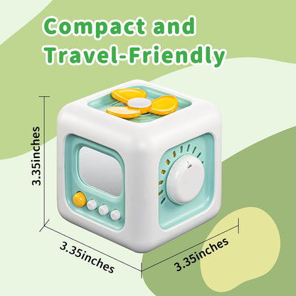SOCBTNSO Busy Cube Toy for 1 Year Old Boy, Montessori Toys for 1+ Year Old, Travel Sensory Toys for Toddlers 1-3, Learning Fine Motor Skills| 1st Birthday Gifts 6 9 12 Months Baby