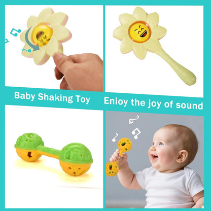 Baby Toys 6 to 12 Months 9 in 1 Montessori Teething Toys Sorting Sensory Educational Learning Gift for Toddlers Aged 1-3