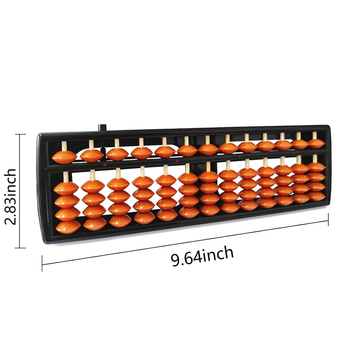 Abacus，Soroban, Abacus for Adults, Professional 13 Column Abacus for Math with Reset Button，Digits and Educational Learning Tool