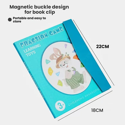 Magnetic Fraction Demonstration Book, Magnetic Fraction Tiles for Math Learning