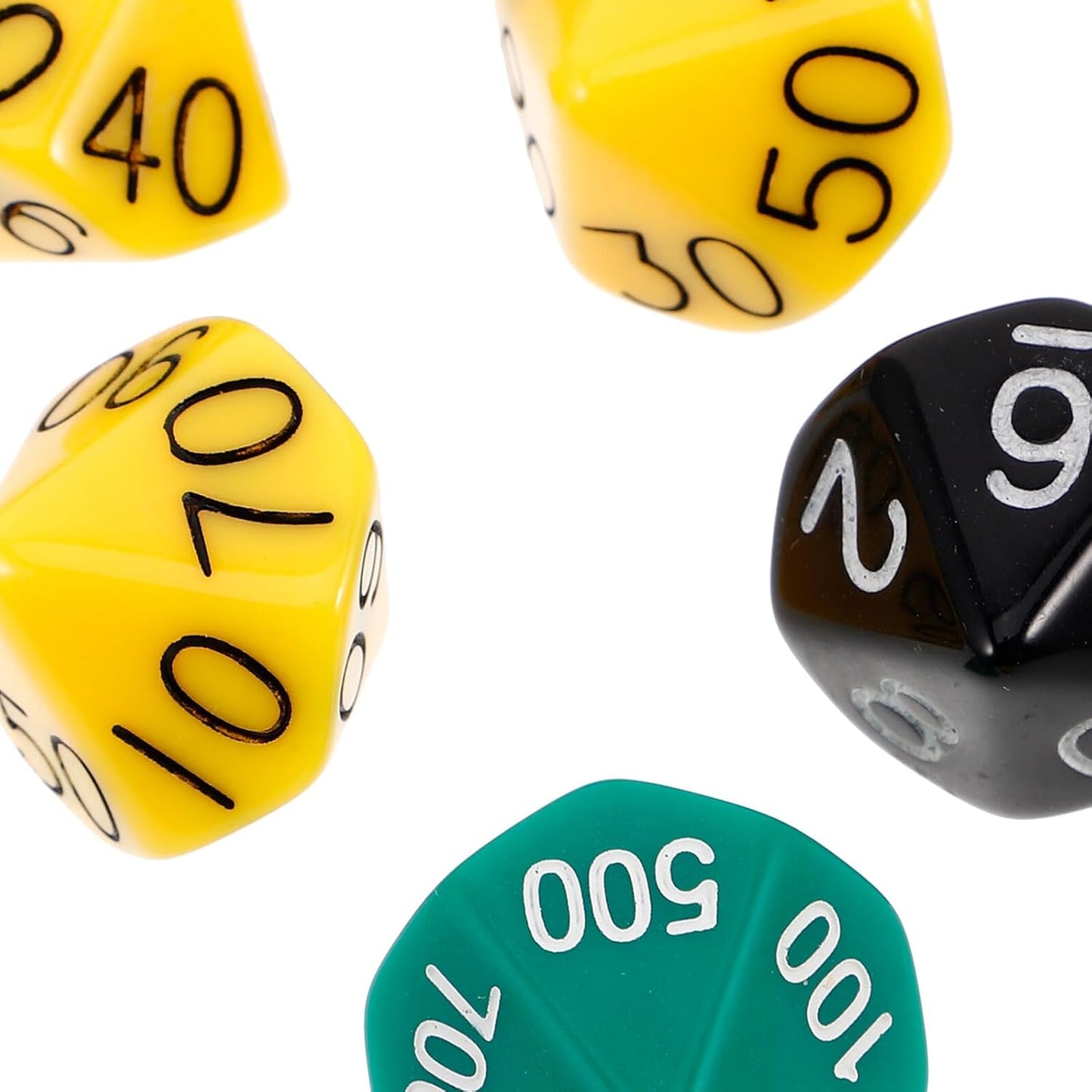 Toyvian 30pcs Multi-Sided Place Value Dice Plastic Dice for Party Board Games and Learning Finish with Detailed Craftsmanship for Enhanced Play Experience