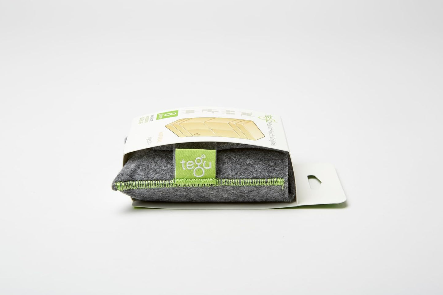 8 Piece Tegu Pocket Pouch Magnetic Wooden Block Set, Tints
