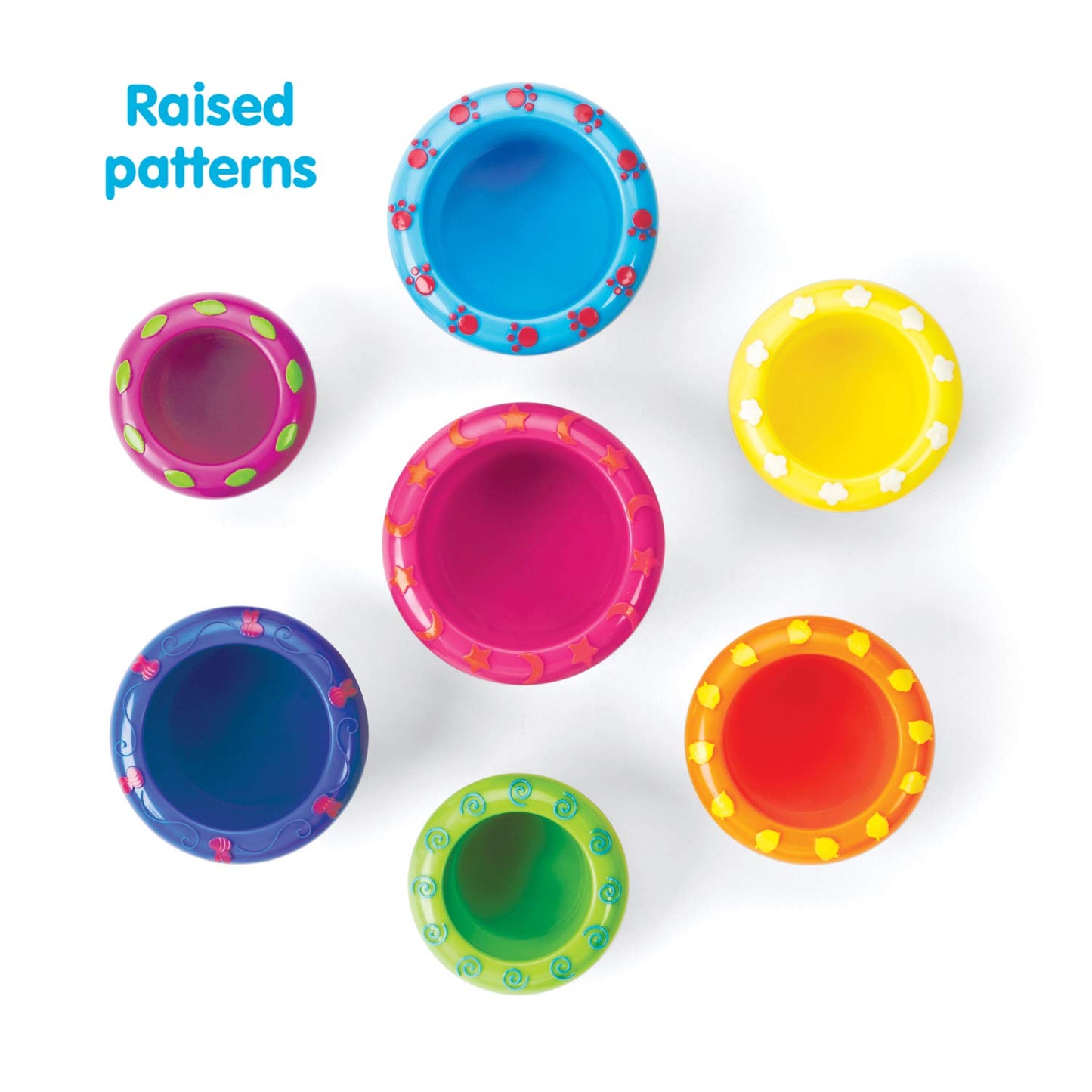 Kidoozie Stack 'n Nest Cups, Developmental Toy for Infants and Toddlers Ages 6 Months and Older