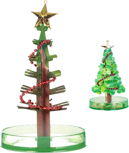 Mini Crystal Growing Kit with Cherry Blossom Tree, Paper Tree Desk Decor for Kids(Style 2)