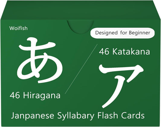 Japanese Hiragana and Katakana Syllabary Alphabet Flash Cards