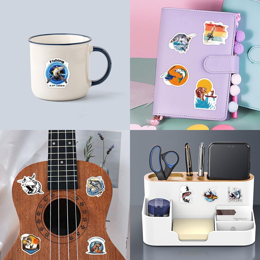 Science Laboratory Stickers, 50pcs Funny Science Laboratory Decals for Kids Teens, Physics Biology Chemistry Experiment Sticker, Waterproof Vinyl Stickers for Water Bottle Laptop Luggage Guitar