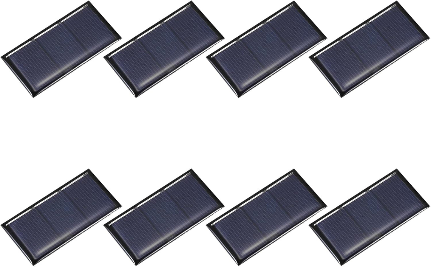 MECCANIXITY 8PCS 1.5V 0.09W 0.06A Mini Solar Panels for Solar Power, Small Solar Photovoltaic Cells Charge DIY Electric Toy Materials Solar System Kits, 1.18" x 1.18"