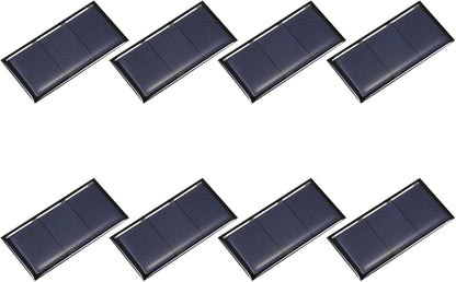 MECCANIXITY 8PCS 1.5V 0.09W 0.06A Mini Solar Panels for Solar Power, Small Solar Photovoltaic Cells Charge DIY Electric Toy Materials Solar System Kits, 1.18" x 1.18"