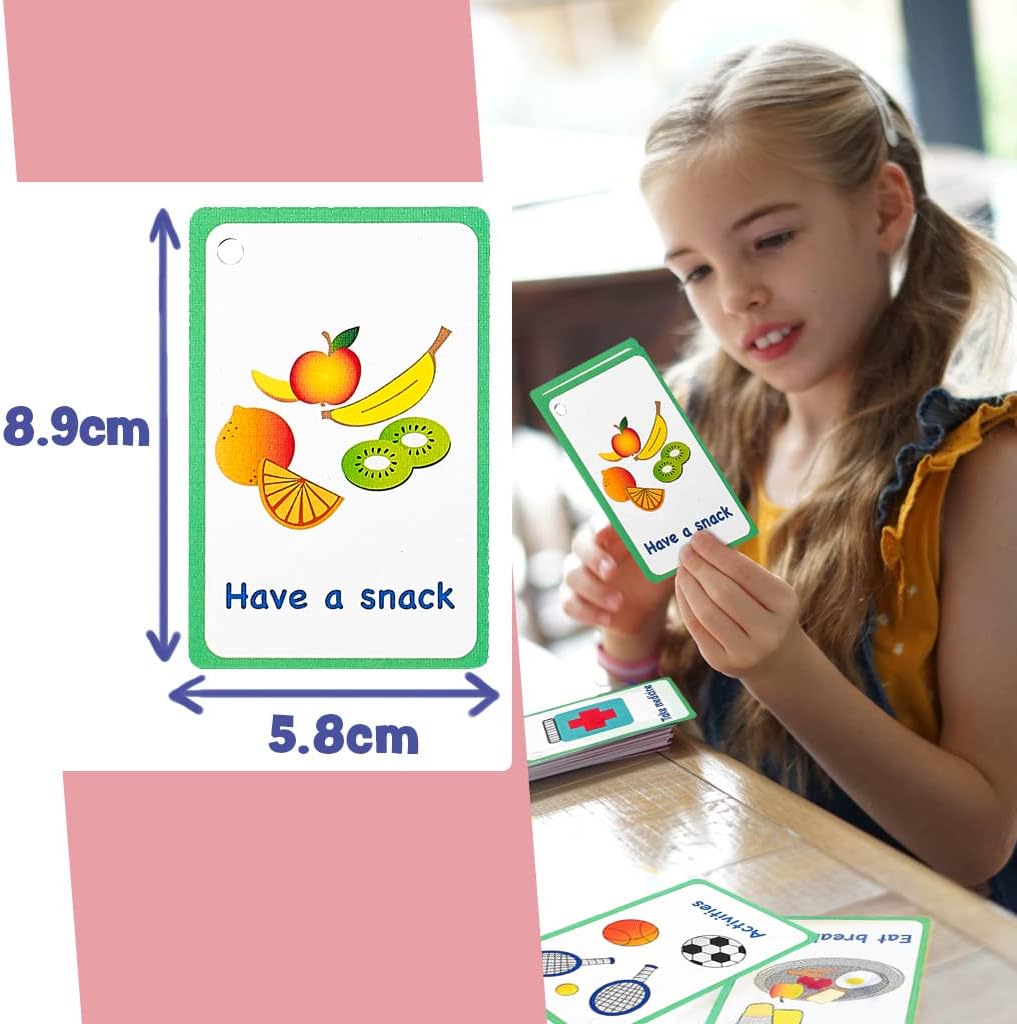My Daily Routine Cards 27 PECS Flashcards for Visual aid Special Ed, Speech Delay Non Verbal Children and Adults with Autism or Special Needs