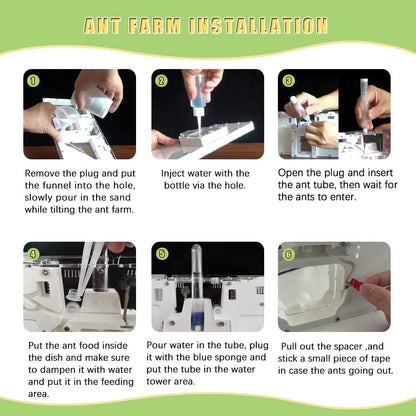 Ant Castle Farm - Live Ant Colony Observation Kit & Science Learning Habitat for Kids