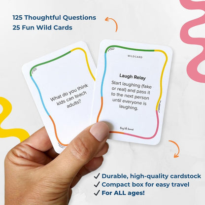 Big Life Journal – Sharing Joy Conversation Cards – 150 Prompts to Spark Joy, Gratitude & Meaningful Conversations – Gift for Families, Kids & Parents for Holidays, Road Trips & Family Dinners