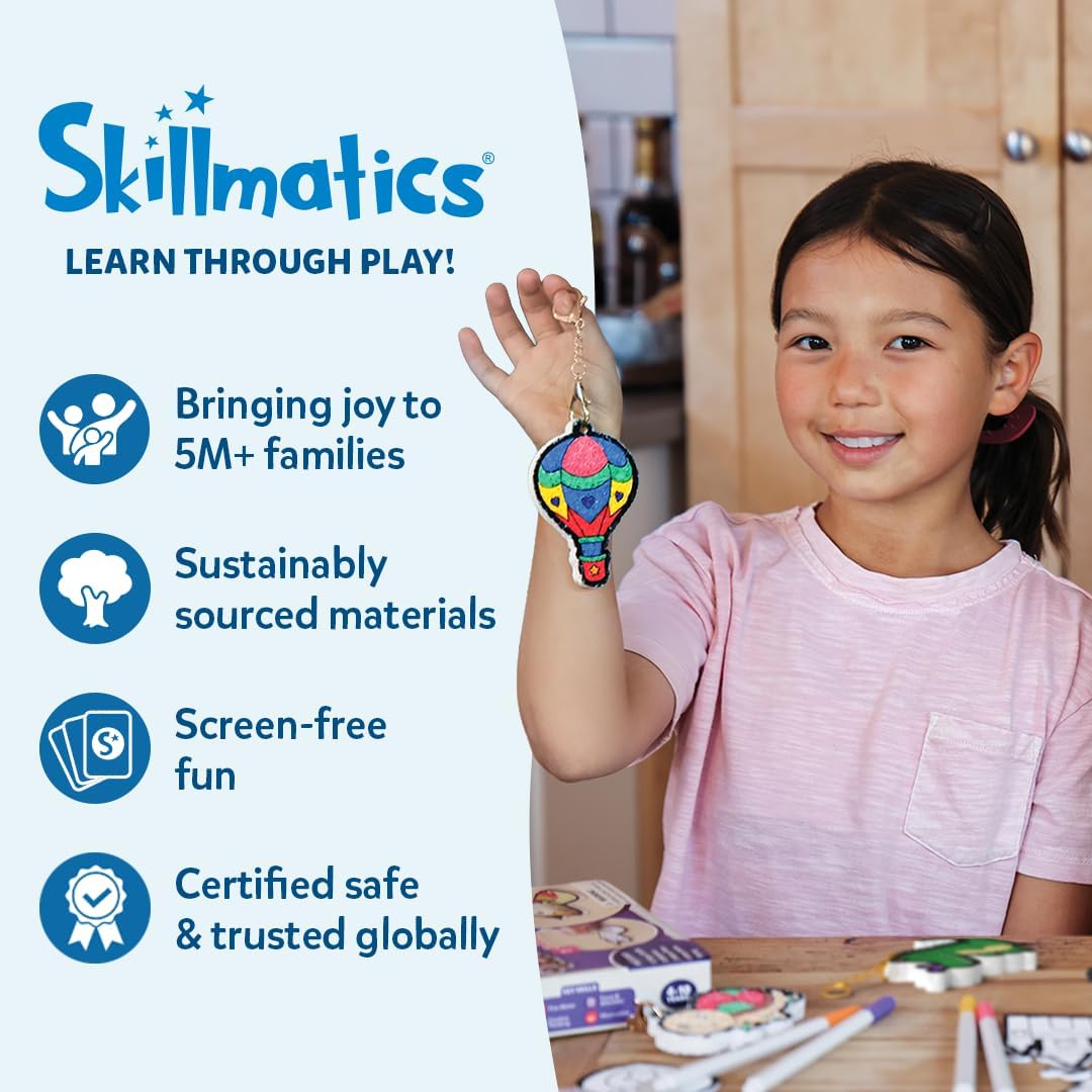 Skillmatics Art & Craft Activity - Sand-Tastic Art Animals, Sand Art for Kids, Craft Kits & Supplies, DIY Creative Activity, Gifts for Girls & Boys Ages 4, 5, 6, 7, 8, 9, 10