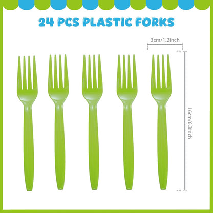 96 Pcs Science Party Decorations Tableware Set for Kids Teens Baby Shower Includes Plates Napkins Forks Chemistry Laboratory Themed Birthday Theme Party Supplies for 24 Guests