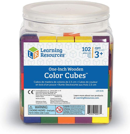 Learning Resources Wooden Color Cubes