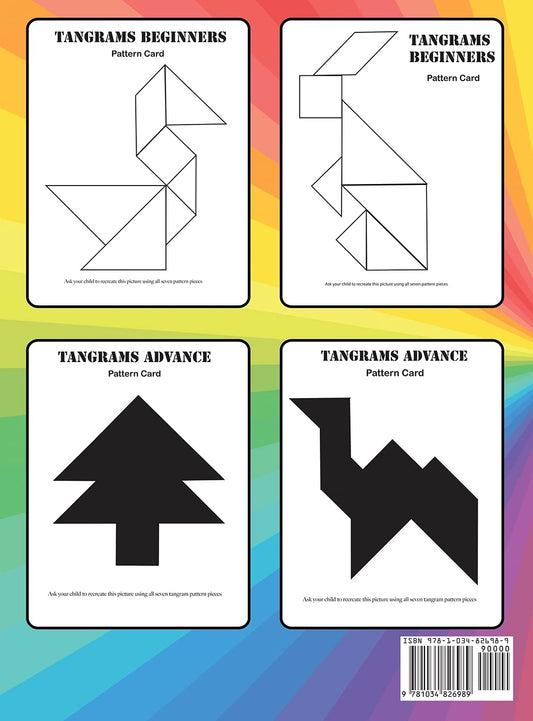 Tangram Puzzles for Kids: Tangrams Patterns, Tanagram Puzzles for Kids, Educational and Fun Tangram Activities