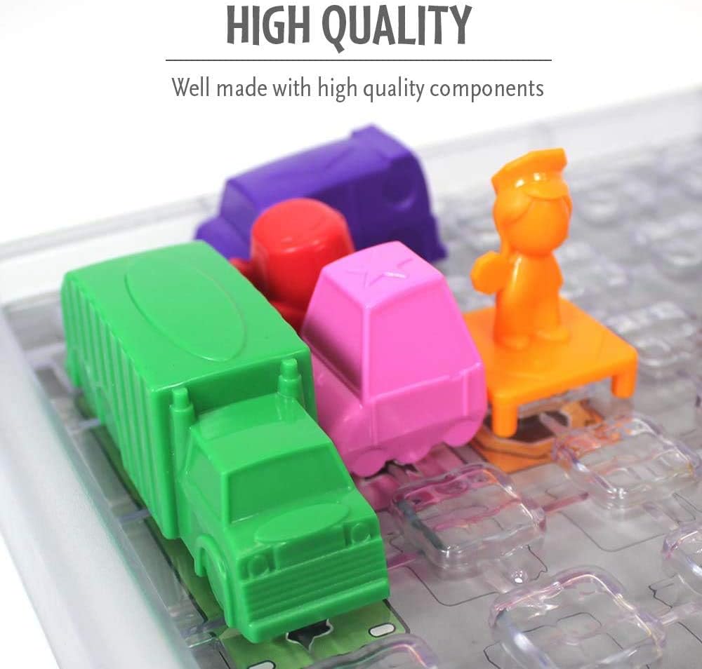 ThinkFun My First Rush Hour - Engaging Brain Game for Kids | Stimulating STEM Toy | Enhances Logic, Matching, Colors, and Shapes Skills | Best Gift for Toddlers